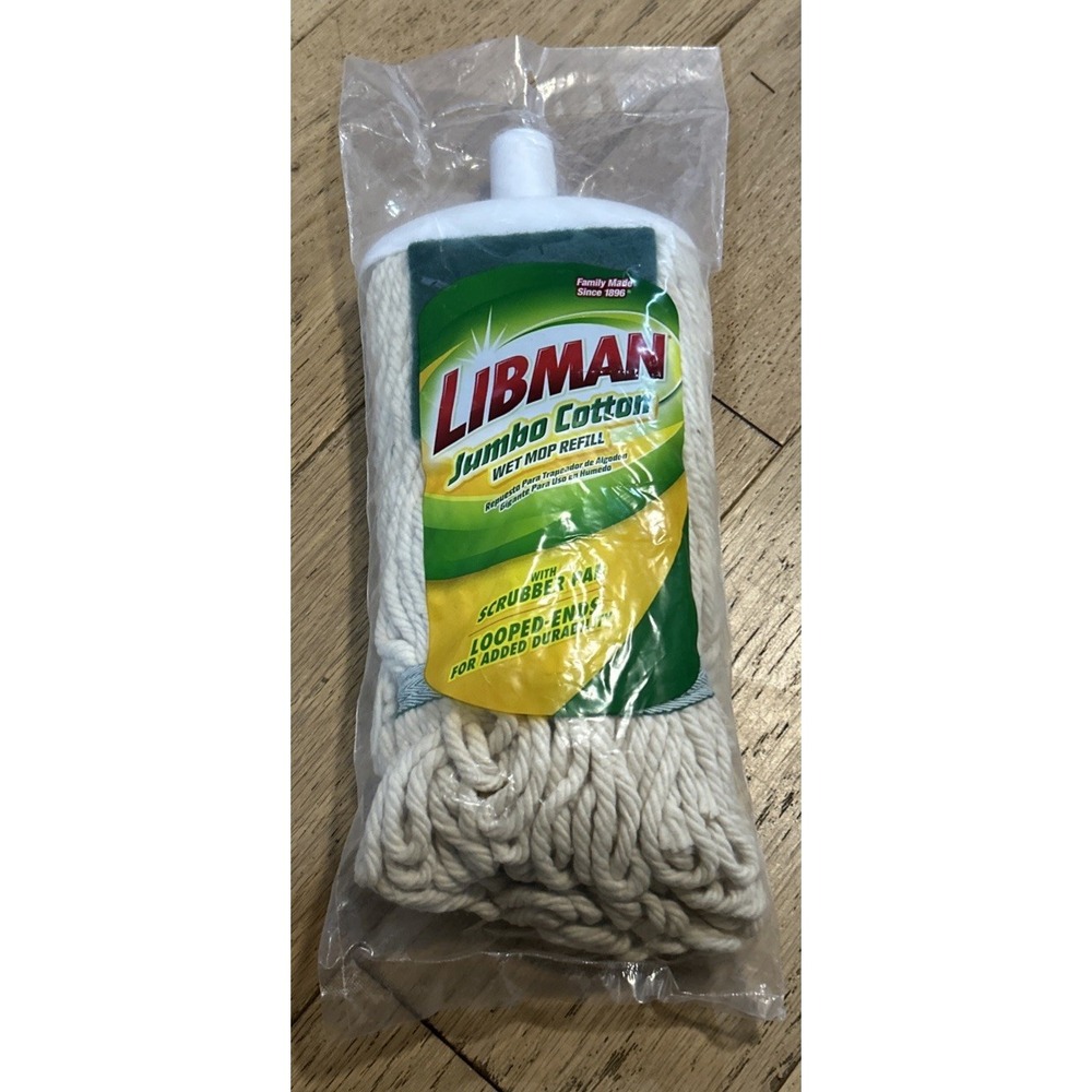 Libman 130 Jumbo 10.5 in. Wet Cotton Mop Refill 1 pk